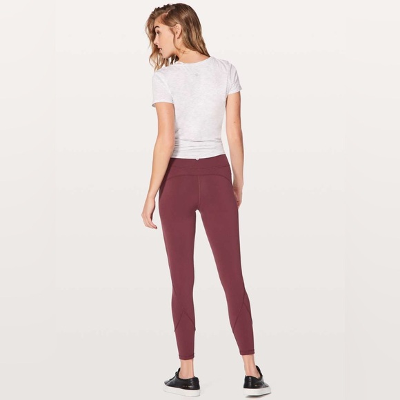 Lululemon In Movement 7/8 Tight *Everlux-Redwood - Picture 3 of 9